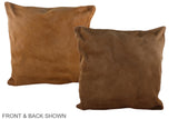 Solid Brown 20"x20" Brazilian Cowhide Pillow #A37502 by Hudson Hides