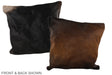 Chocolate 20"x20" Brazilian Cowhide Pillow #A37510 by Hudson Hides