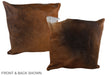 Chocolate 20"x20" Brazilian Cowhide Pillow #A37512 by Hudson Hides
