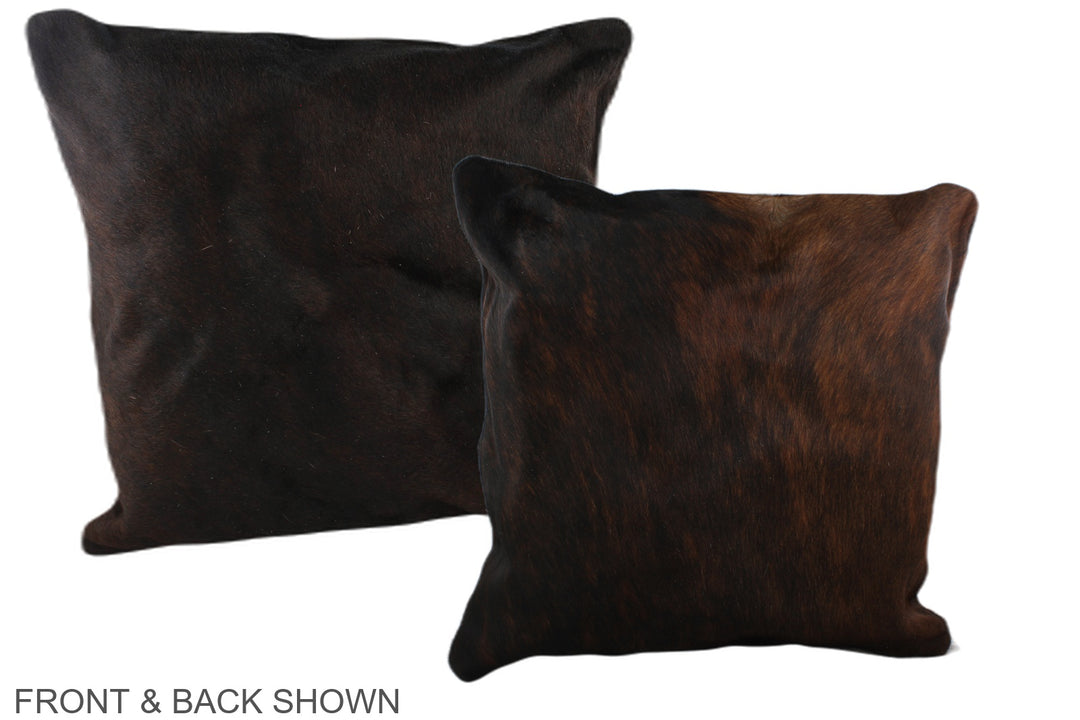 Dark Brindle 20"x20" Brazilian Cowhide Pillow #A37515 by Hudson Hides