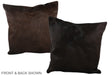 Chocolate 20"x20" Brazilian Cowhide Pillow #A37517 by Hudson Hides