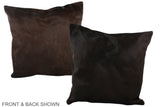 Chocolate 20"x20" Brazilian Cowhide Pillow #A37517 by Hudson Hides