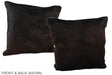 Chocolate 20"x20" Brazilian Cowhide Pillow #A37519 by Hudson Hides