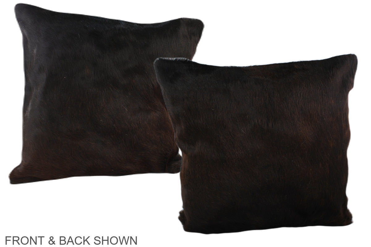 Chocolate Cowhide Pillow #A37519