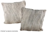 Grey 20"x20" Brazilian Cowhide Pillow #A37522 by Hudson Hides