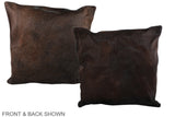 Chocolate 20"x20" Brazilian Cowhide Pillow #A37525 by Hudson Hides
