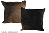 Chocolate 20"x20" Brazilian Cowhide Pillow #A37538 by Hudson Hides