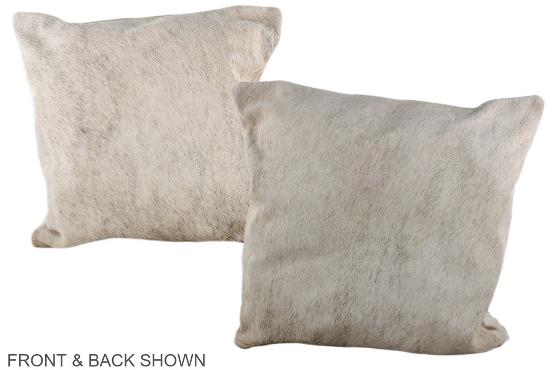 Grey 20"x20" Brazilian Cowhide Pillow #A37542 by Hudson Hides