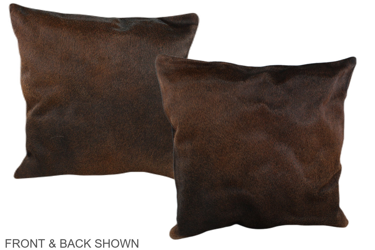 Chocolate Cowhide Pillow #A37546