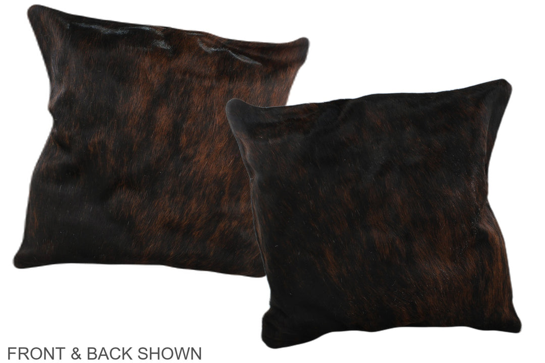 Dark Brindle 20"x20" Brazilian Cowhide Pillow #A37548 by Hudson Hides