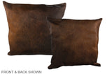 Chocolate 20"x20" Brazilian Cowhide Pillow #A37549 by Hudson Hides