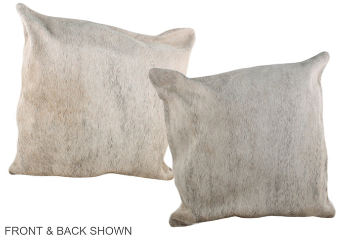 Grey 20"x20" Brazilian Cowhide Pillow #A37550 by Hudson Hides