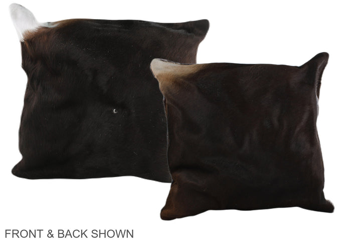 Chocolate 20"x20" Brazilian Cowhide Pillow #A37551 by Hudson Hides