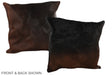 Chocolate 20"x20" Brazilian Cowhide Pillow #A37555 by Hudson Hides