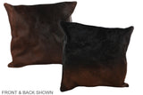 Chocolate 20"x20" Brazilian Cowhide Pillow #A37555 by Hudson Hides
