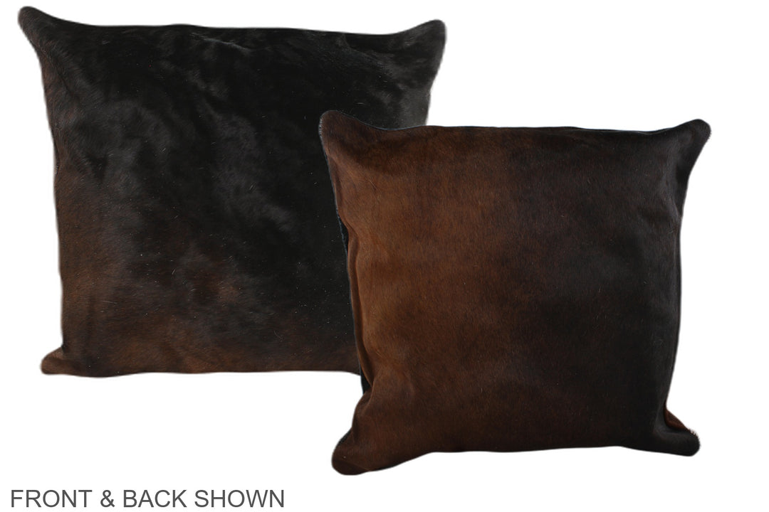 Chocolate 20"x20" Brazilian Cowhide Pillow #A37559 by Hudson Hides