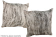 Grey 20"x20" Brazilian Cowhide Pillow #A37561 by Hudson Hides