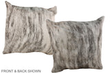 Grey 20"x20" Brazilian Cowhide Pillow #A37561 by Hudson Hides