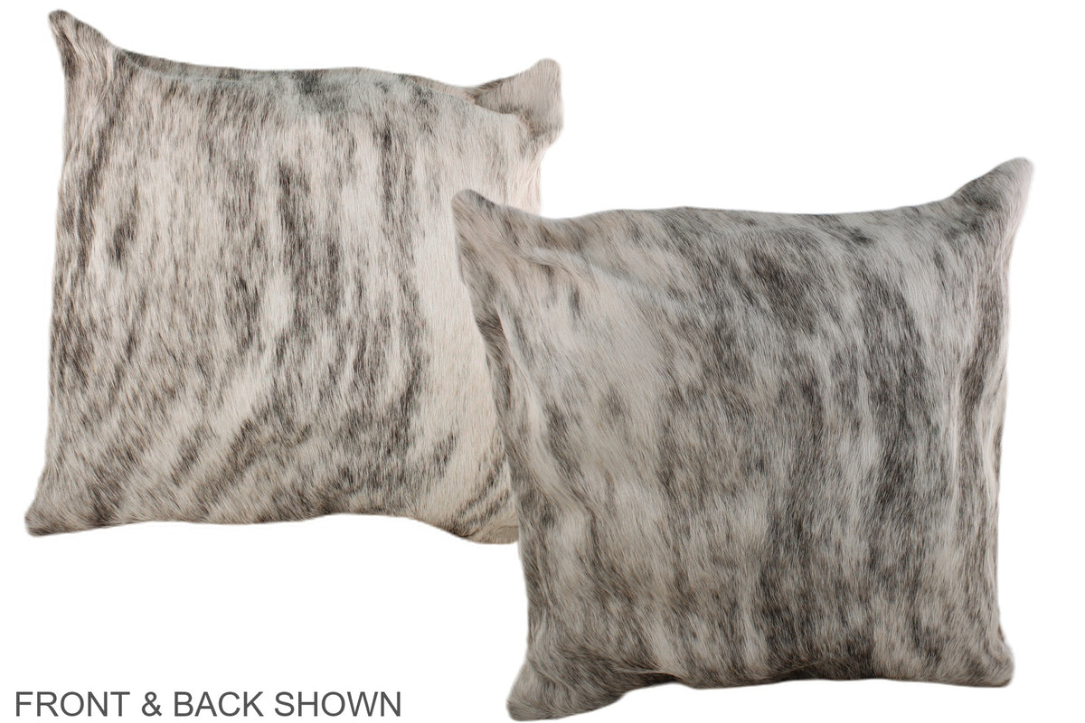 Grey Cowhide Pillow #A37561