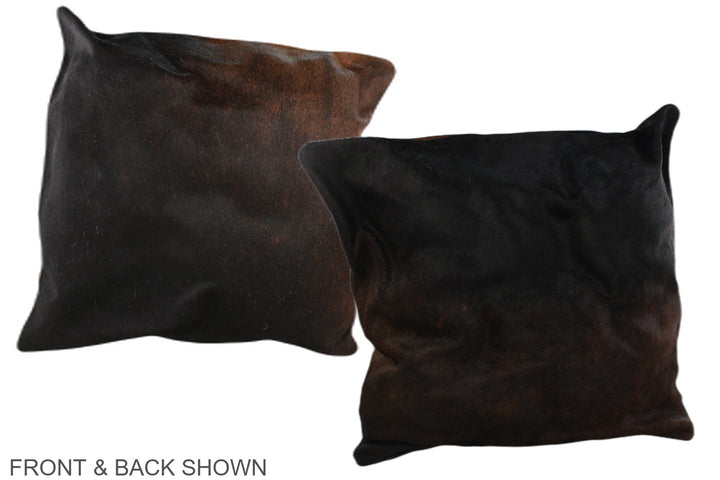 Chocolate 20"x20" Brazilian Cowhide Pillow #A37567 by Hudson Hides