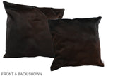 Chocolate 20"x20" Brazilian Cowhide Pillow #A37570 by Hudson Hides
