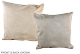 Champagne 20"x20" Brazilian Cowhide Pillow #A37578 by Hudson Hides