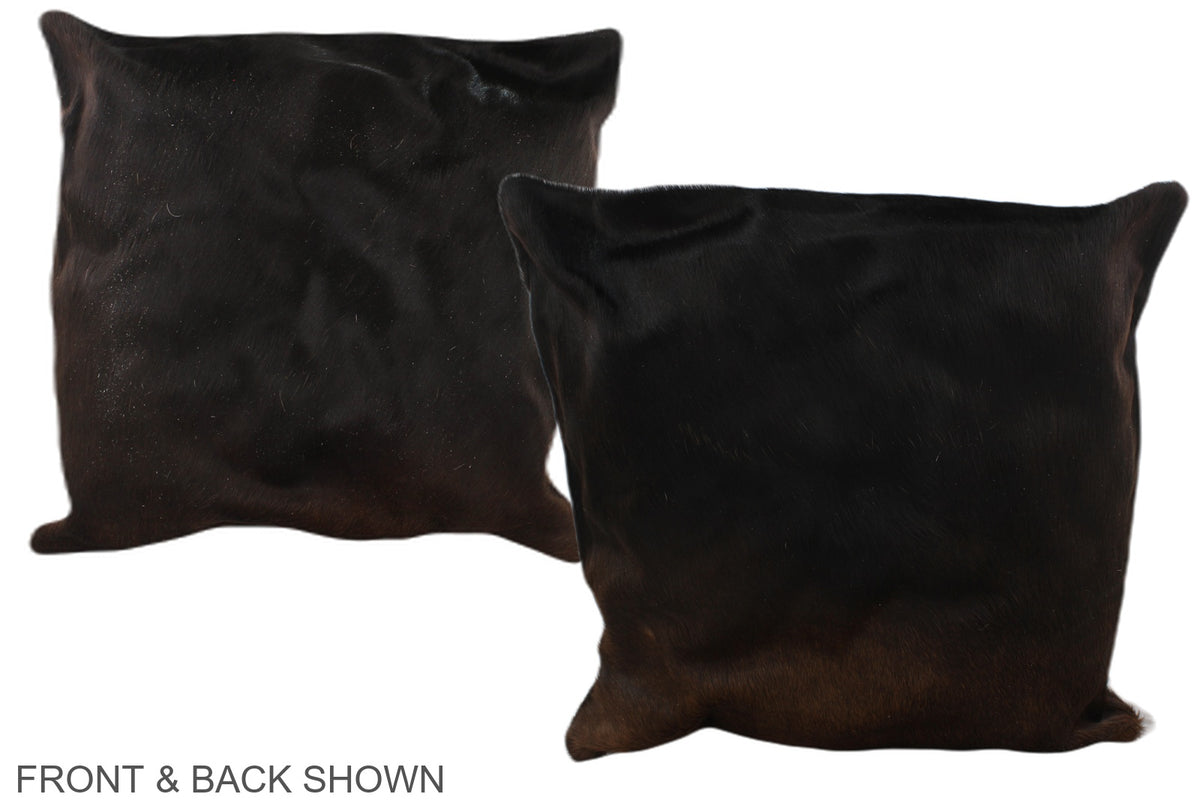 Chocolate Cowhide Pillow #A37581