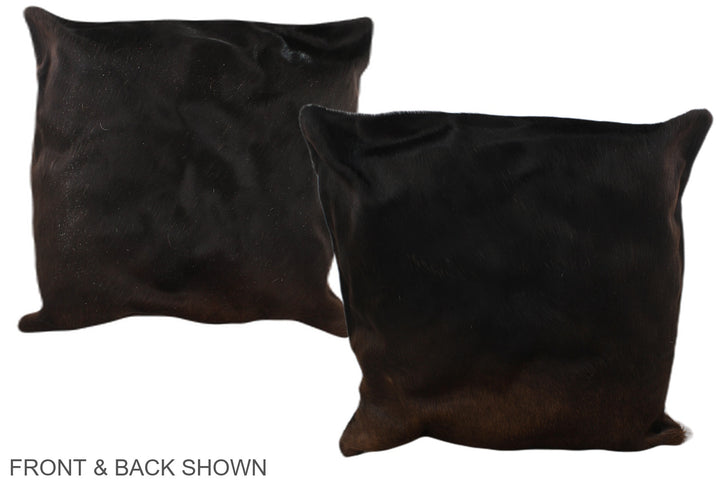 Chocolate 20"x20" Brazilian Cowhide Pillow #A37581 by Hudson Hides
