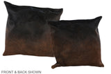Chocolate 20"x20" Brazilian Cowhide Pillow #A37583 by Hudson Hides