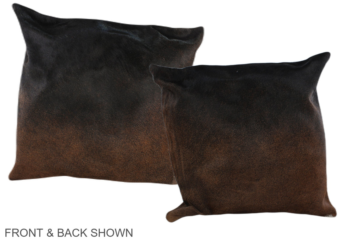 Chocolate Cowhide Pillow #A37583