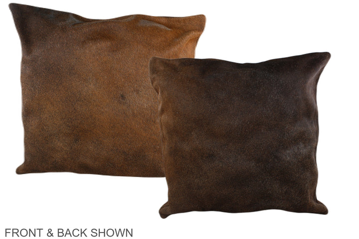 Chocolate 20"x20" Brazilian Cowhide Pillow #A37588 by Hudson Hides