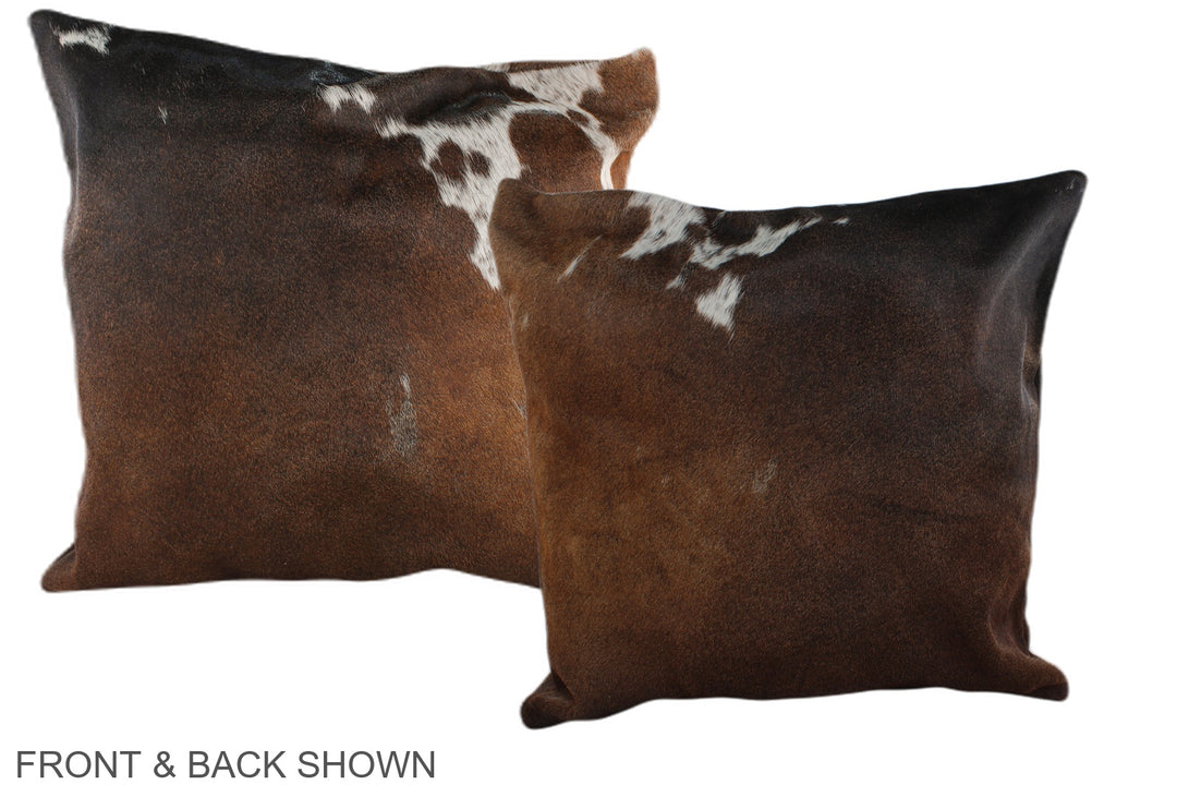 Chocolate 20"x20" Brazilian Cowhide Pillow #A37591 by Hudson Hides