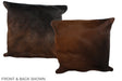 Chocolate 20"x20" Brazilian Cowhide Pillow #A37598 by Hudson Hides