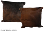 Chocolate 20"x20" Brazilian Cowhide Pillow #A37598 by Hudson Hides