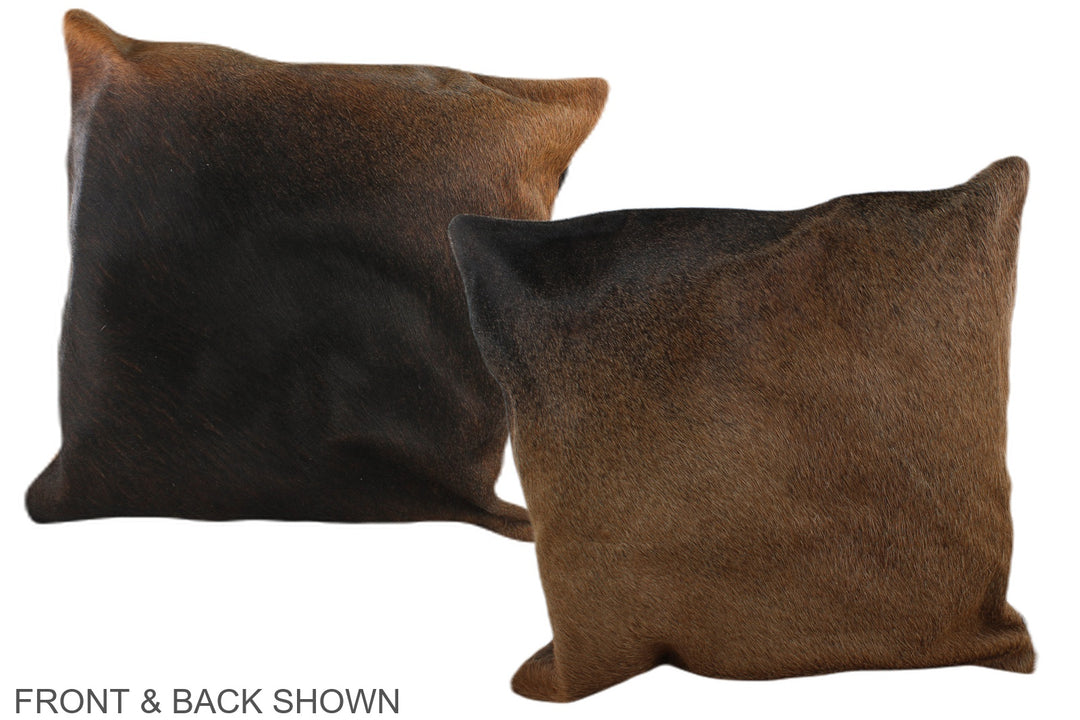 Chocolate 20"x20" Brazilian Cowhide Pillow #A37600 by Hudson Hides