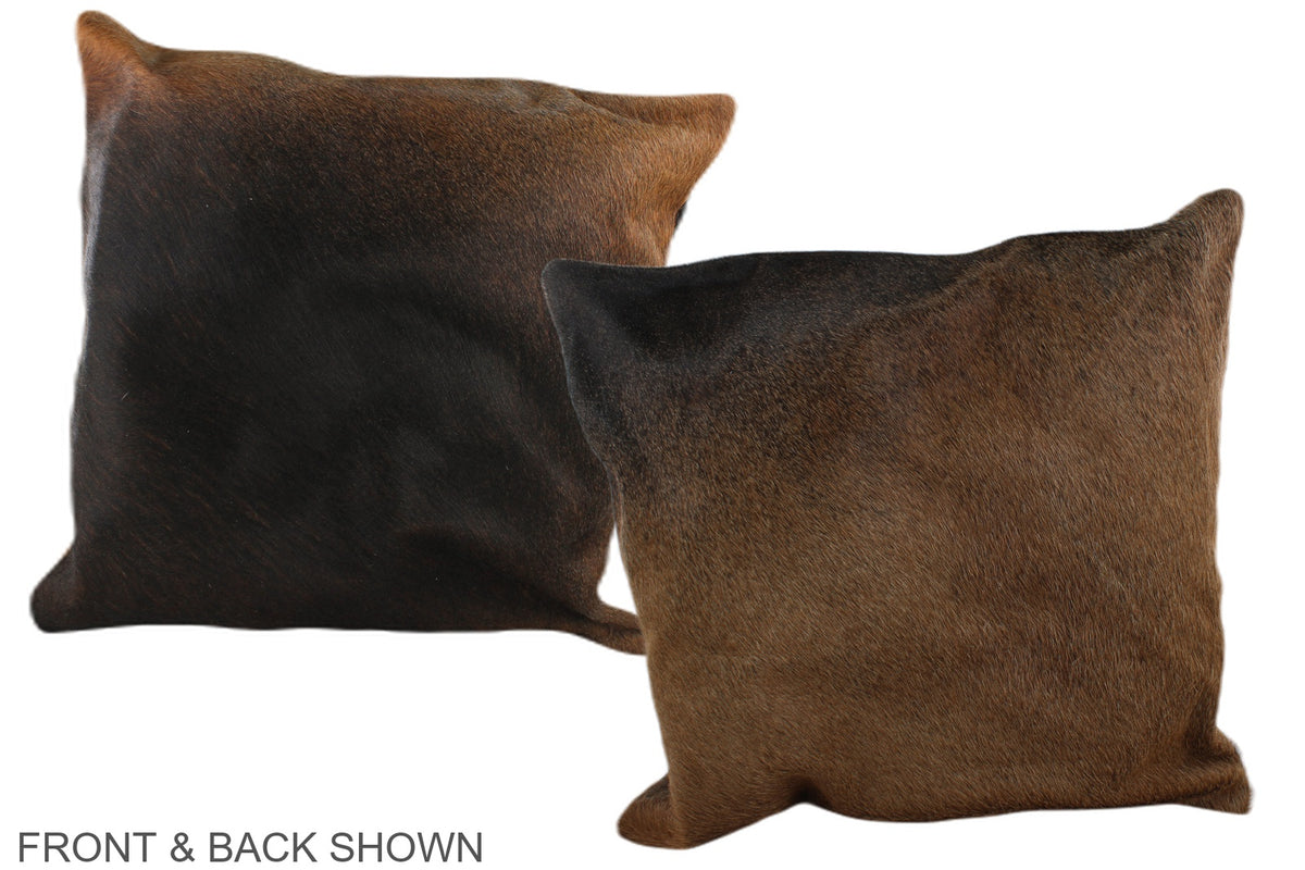 Chocolate Cowhide Pillow #A37600