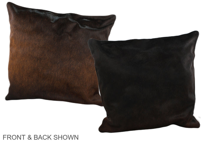 Chocolate 20"x20" Brazilian Cowhide Pillow #A37605 by Hudson Hides