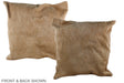 Beige 20"x20" Brazilian Cowhide Pillow #A37609 by Hudson Hides