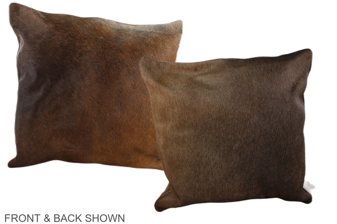 Chocolate 20"x20" Brazilian Cowhide Pillow #A37610 by Hudson Hides