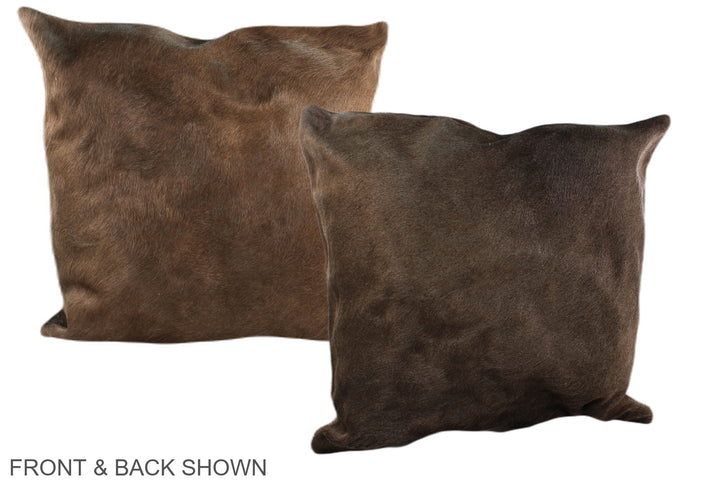 Taupe 20"x20" Brazilian Cowhide Pillow #A37621 by Hudson Hides