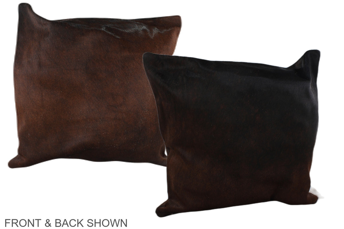 Chocolate Cowhide Pillow #A37634