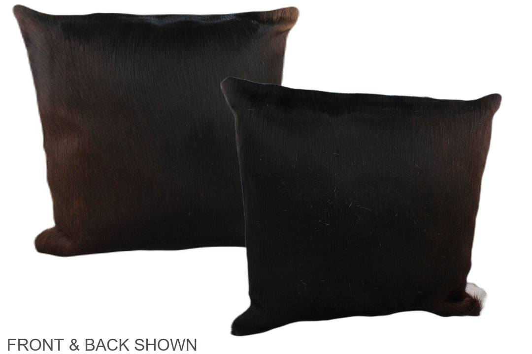 Chocolate 20"x20" Brazilian Cowhide Pillow #A37637 by Hudson Hides