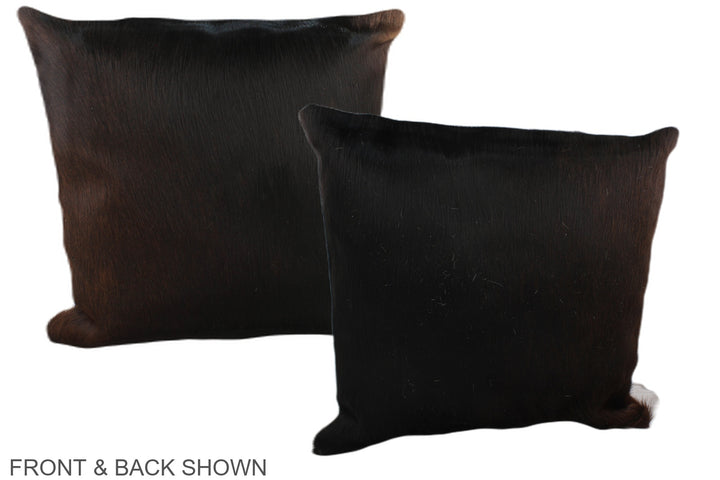 Chocolate 20"x20" Brazilian Cowhide Pillow #A37637 by Hudson Hides