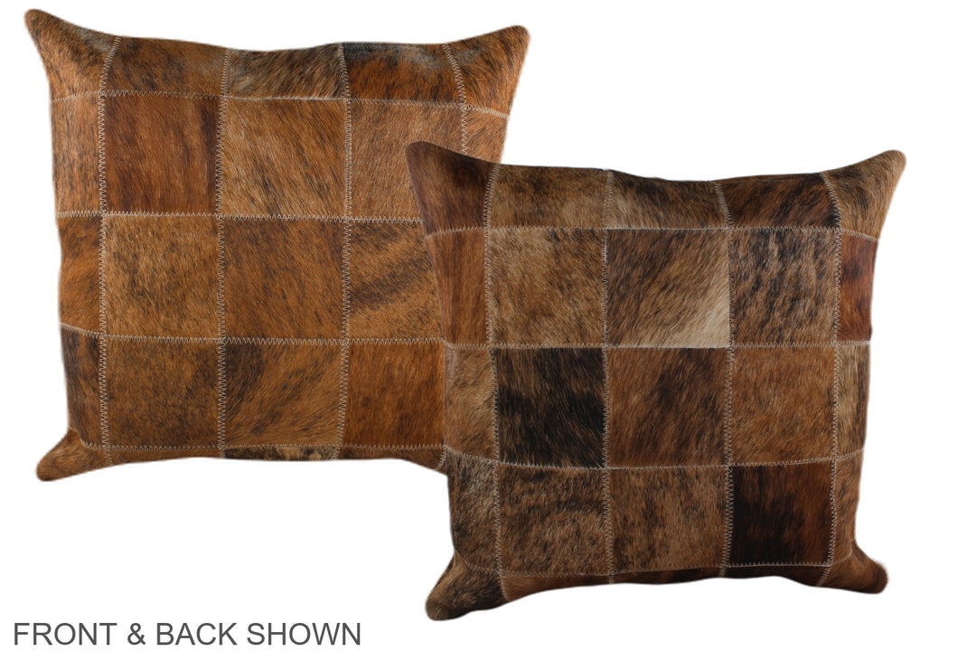Patchwork 20"x20" Brazilian Cowhide Pillow #A37651 by Hudson Hides