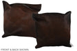 Chocolate 20"x20" Brazilian Cowhide Pillow #A37656 by Hudson Hides