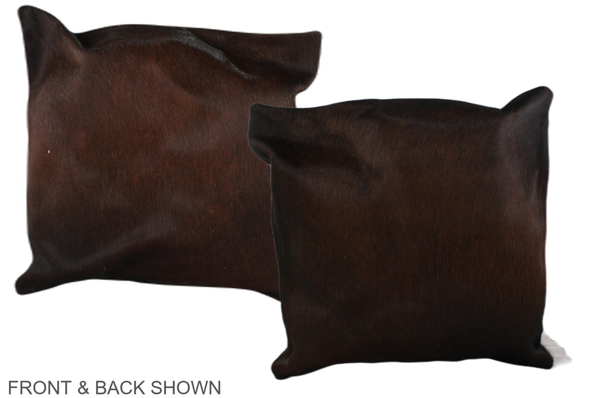 Chocolate Cowhide Pillow #A37656