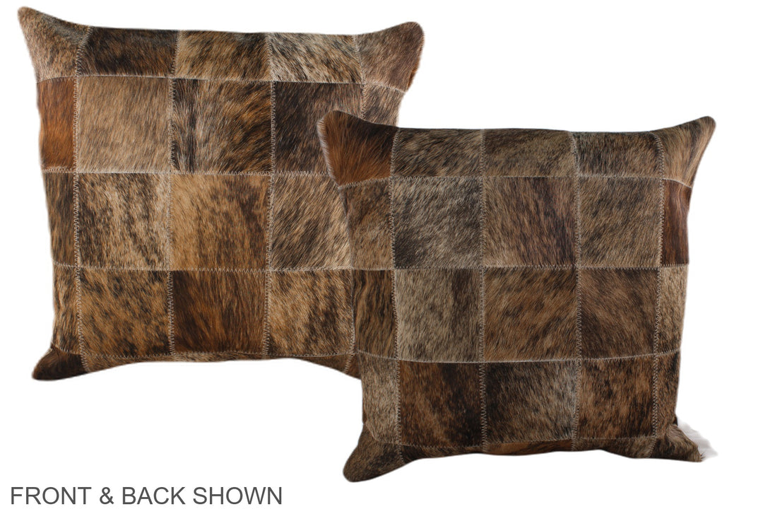 Patchwork 20"x20" Brazilian Cowhide Pillow #A37659 by Hudson Hides