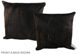 Dark Brindle 20"x20" Brazilian Cowhide Pillow #A37668 by Hudson Hides