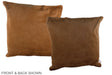 Solid Brown 20"x20" Brazilian Cowhide Pillow #A37671 by Hudson Hides