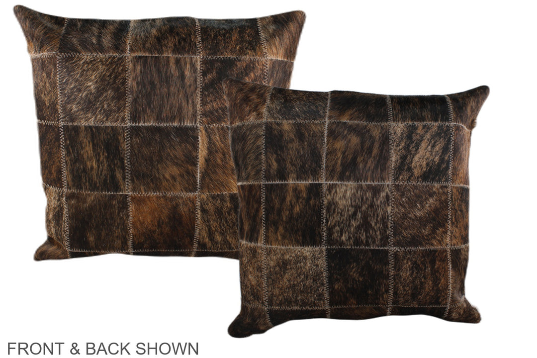 Patchwork 20"x20" Brazilian Cowhide Pillow #A37676 by Hudson Hides